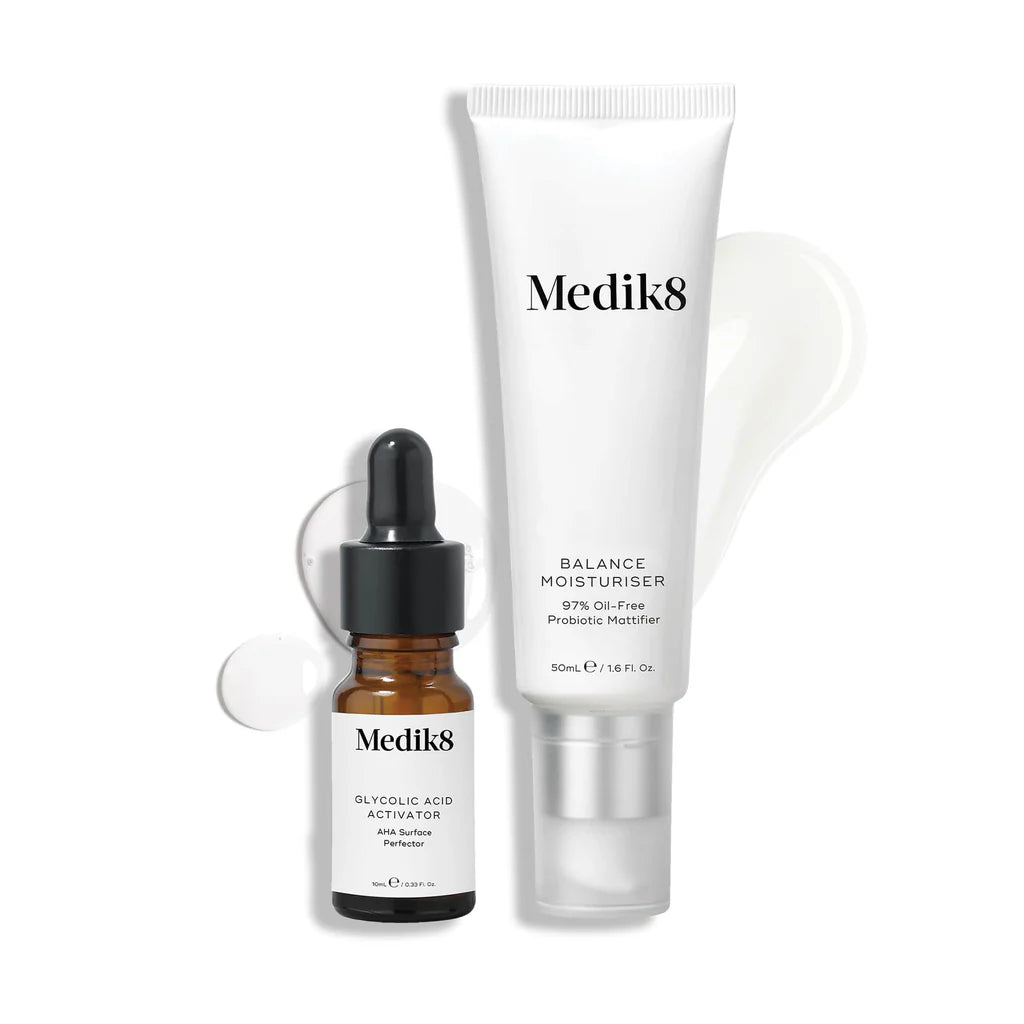 Medik8 Balance Moisturiser with Glycolic Acid Activator 50ml